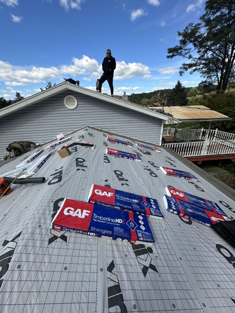 Roofing project by Prestige