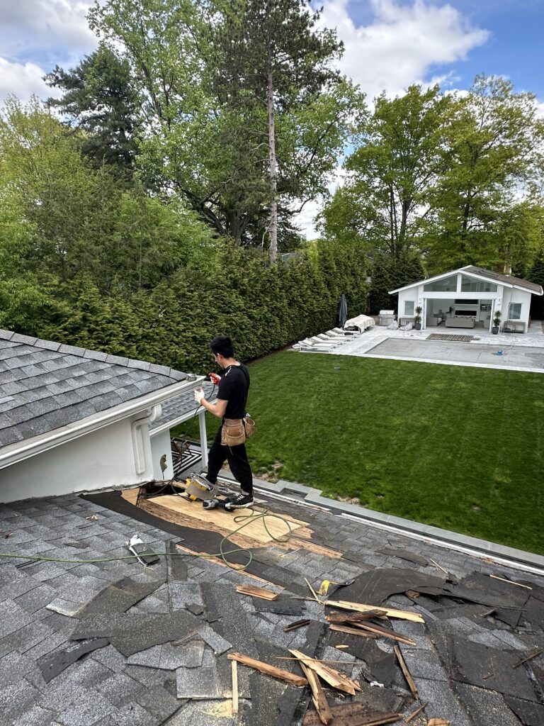 Roofing project by Prestige