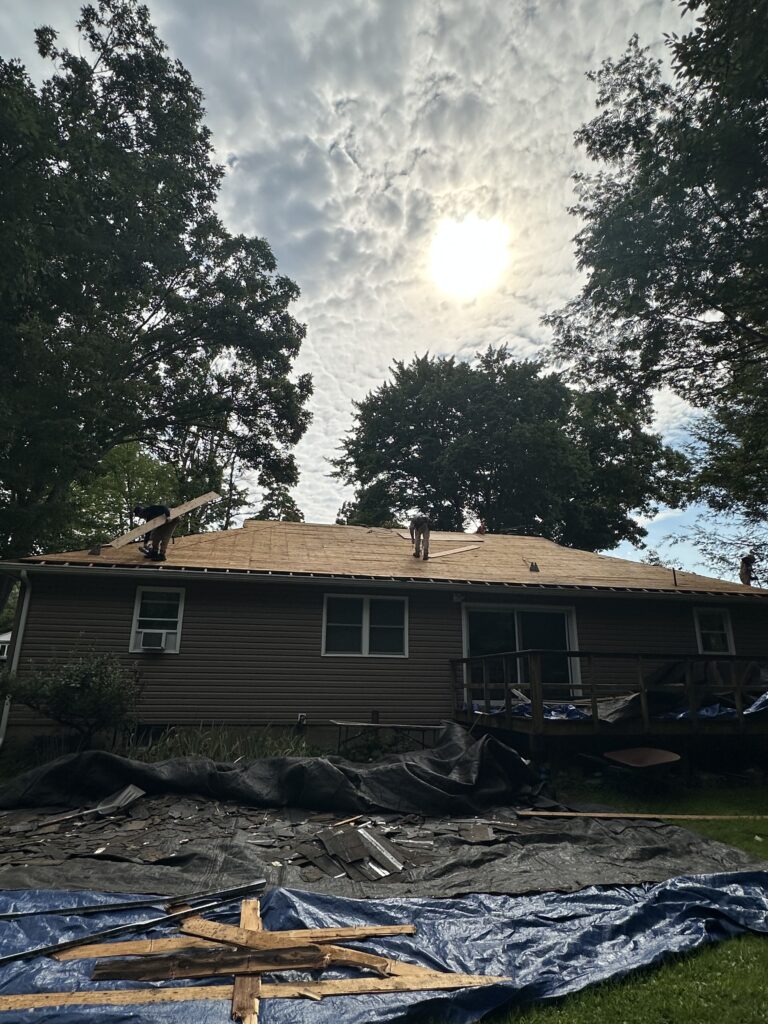 Roofing project by Prestige