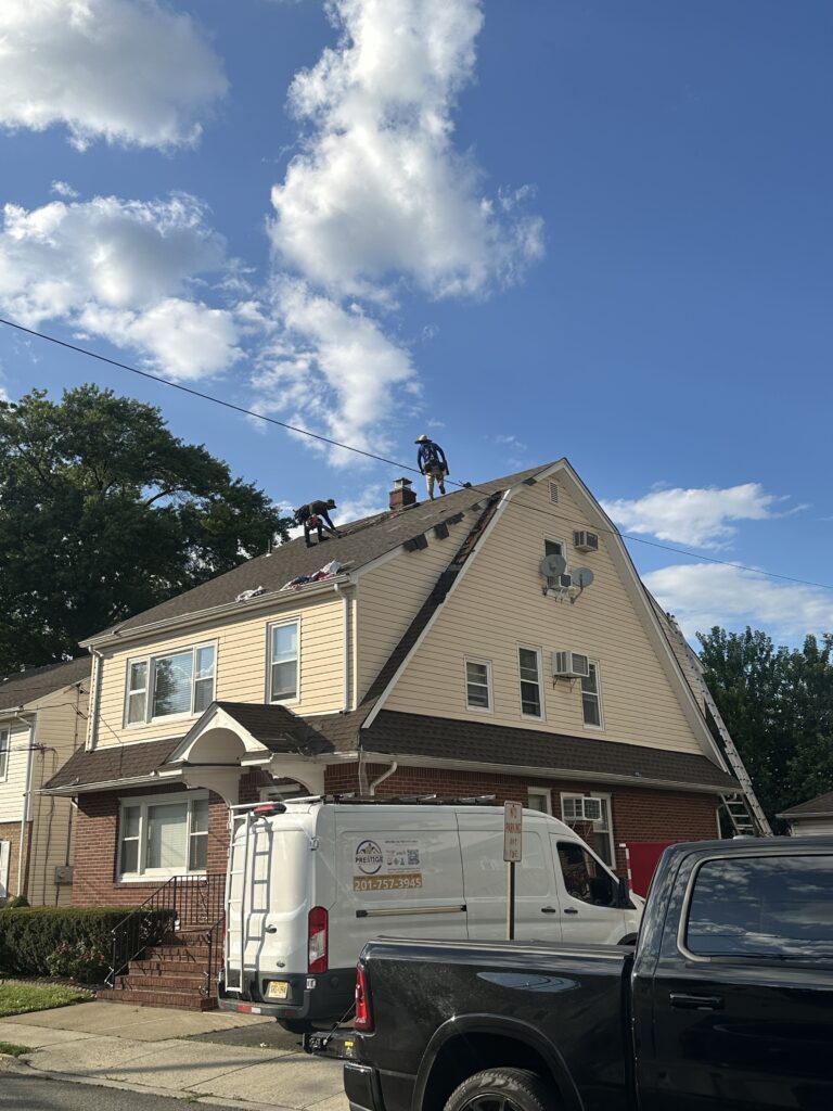 Roofing project by Prestige